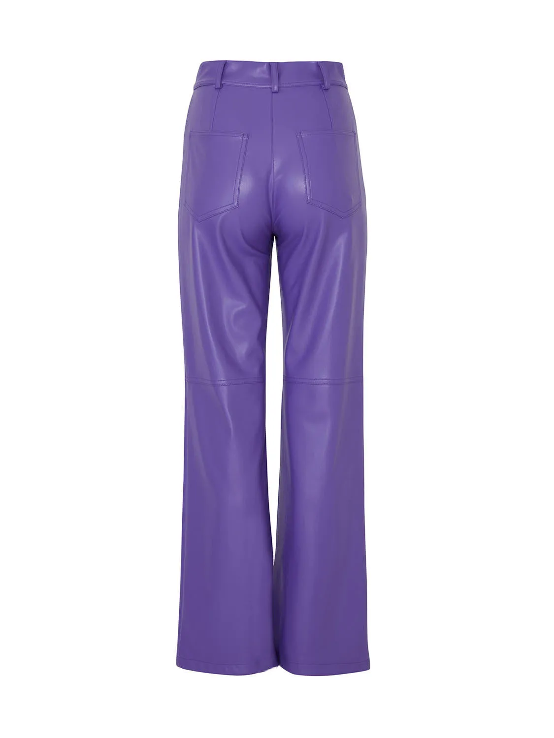 Wide Leg Pleather Pants