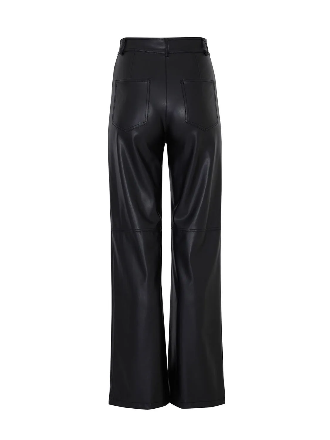 Wide Leg Pleather Pants