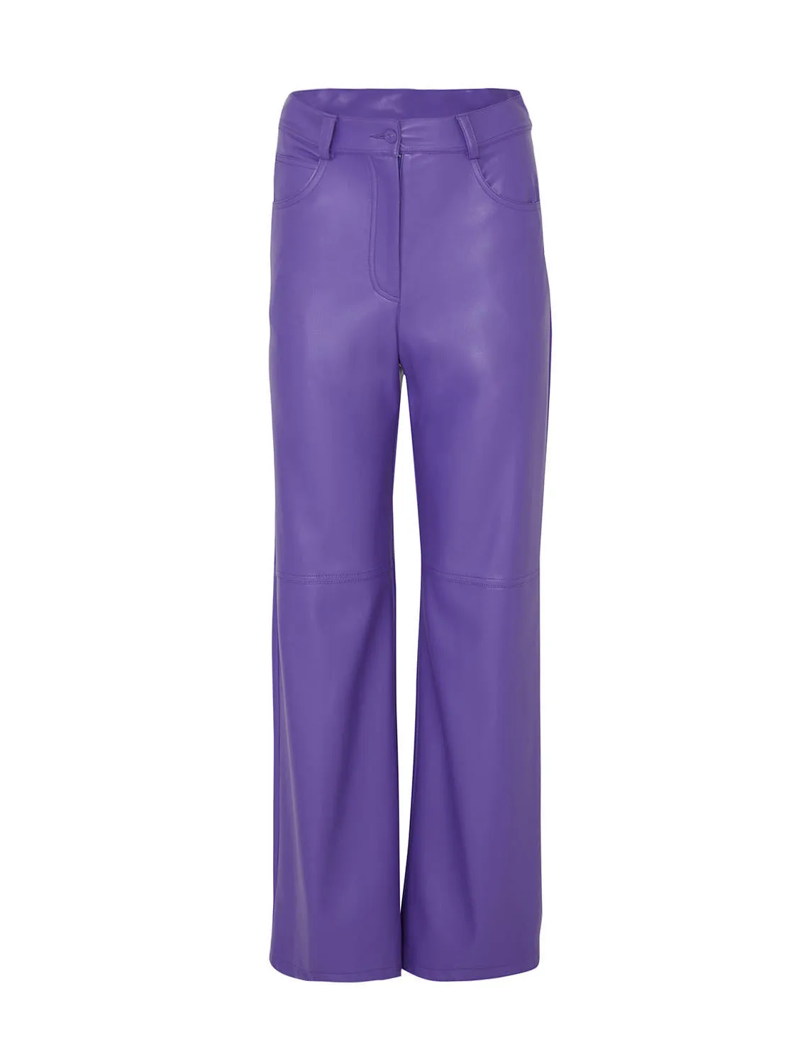Wide Leg Pleather Pants