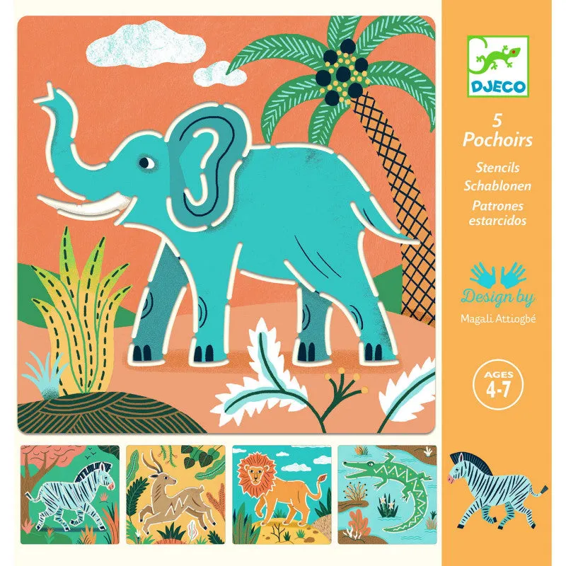 Wild Animals Stencils