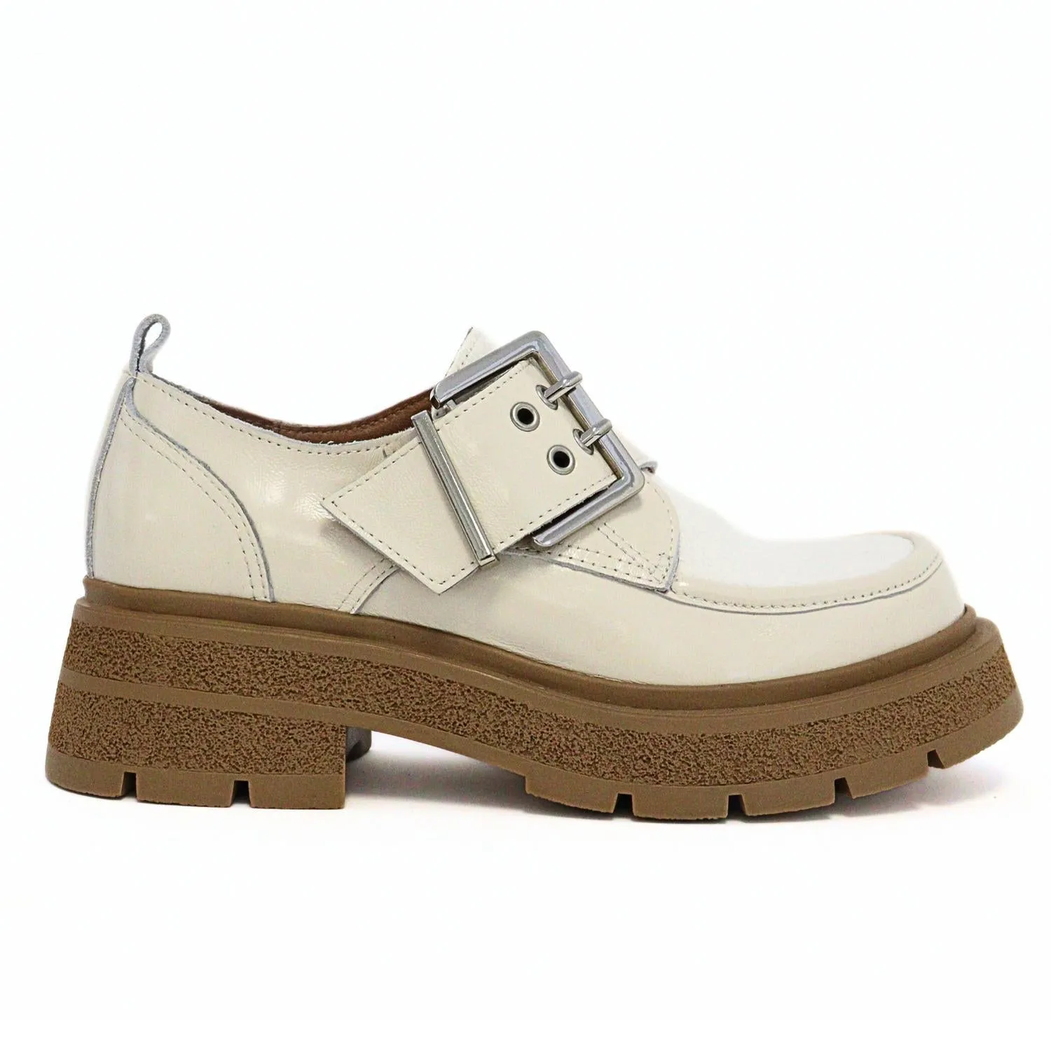 Women Double Buckle Nulugg In Ivory