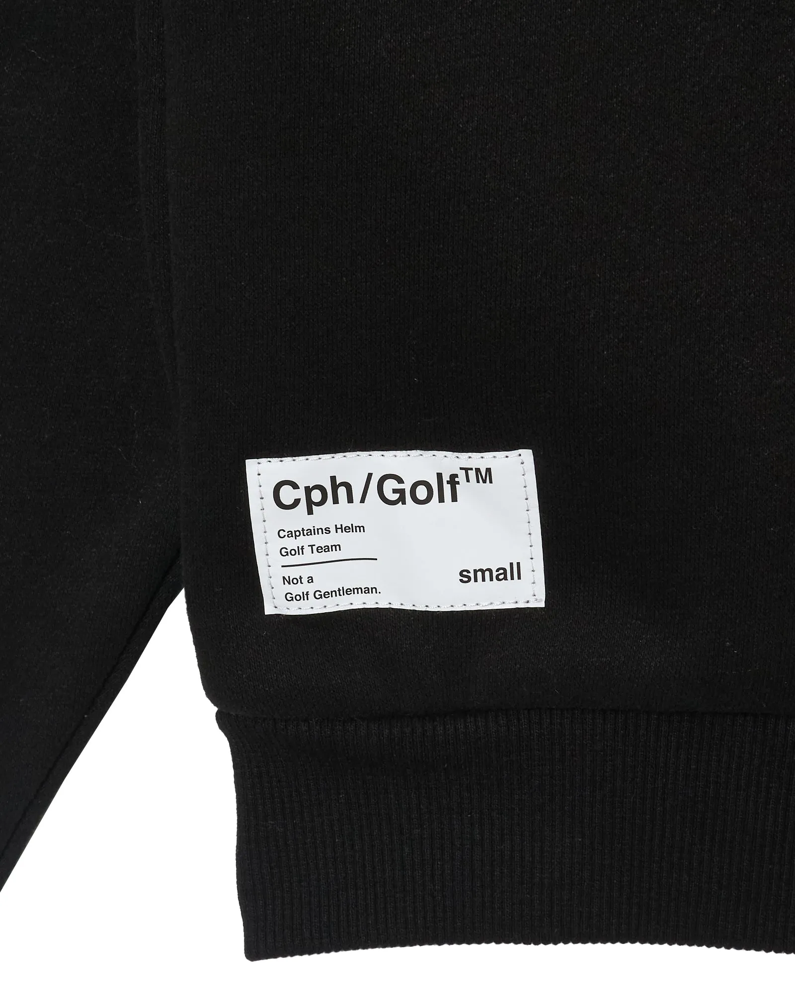 [WOMEN]#DIGNIFIED LOGO FLEECE PULLOVER L/S POLO BLACK