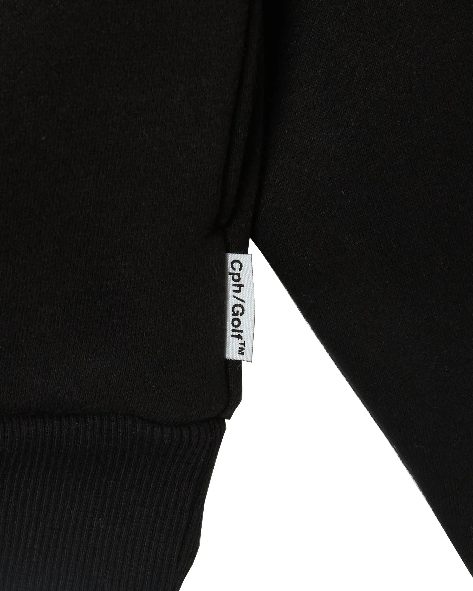 [WOMEN]#DIGNIFIED LOGO FLEECE PULLOVER L/S POLO BLACK