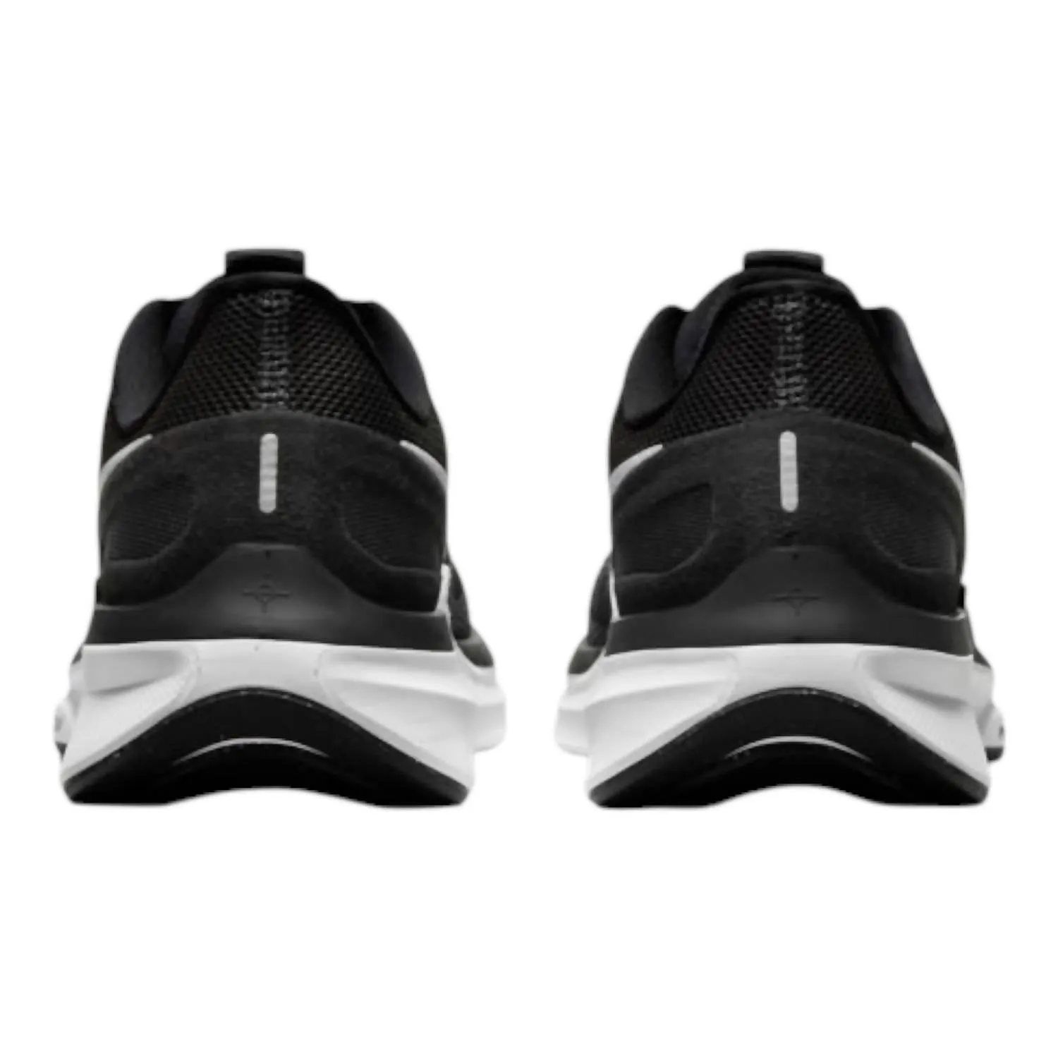 Women's Air Zoom Structure 25 Shoes In Black/dark Smoke Grey/white