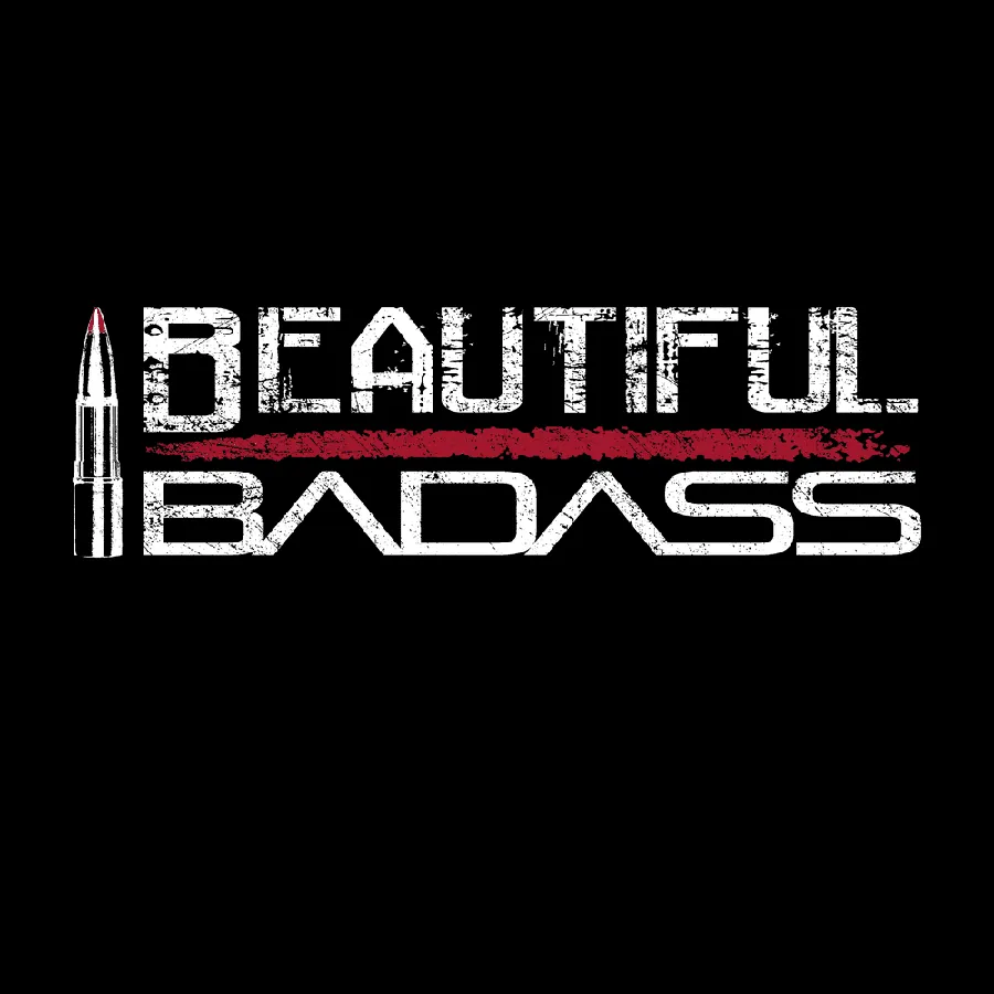 Women's Beautiful Badass Long Sleeve Cropped T-Shirt - Black