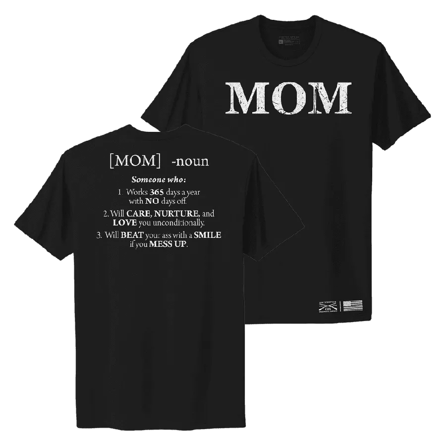 Women's Mom Defined Boyfriend Fit T-Shirt - Black
