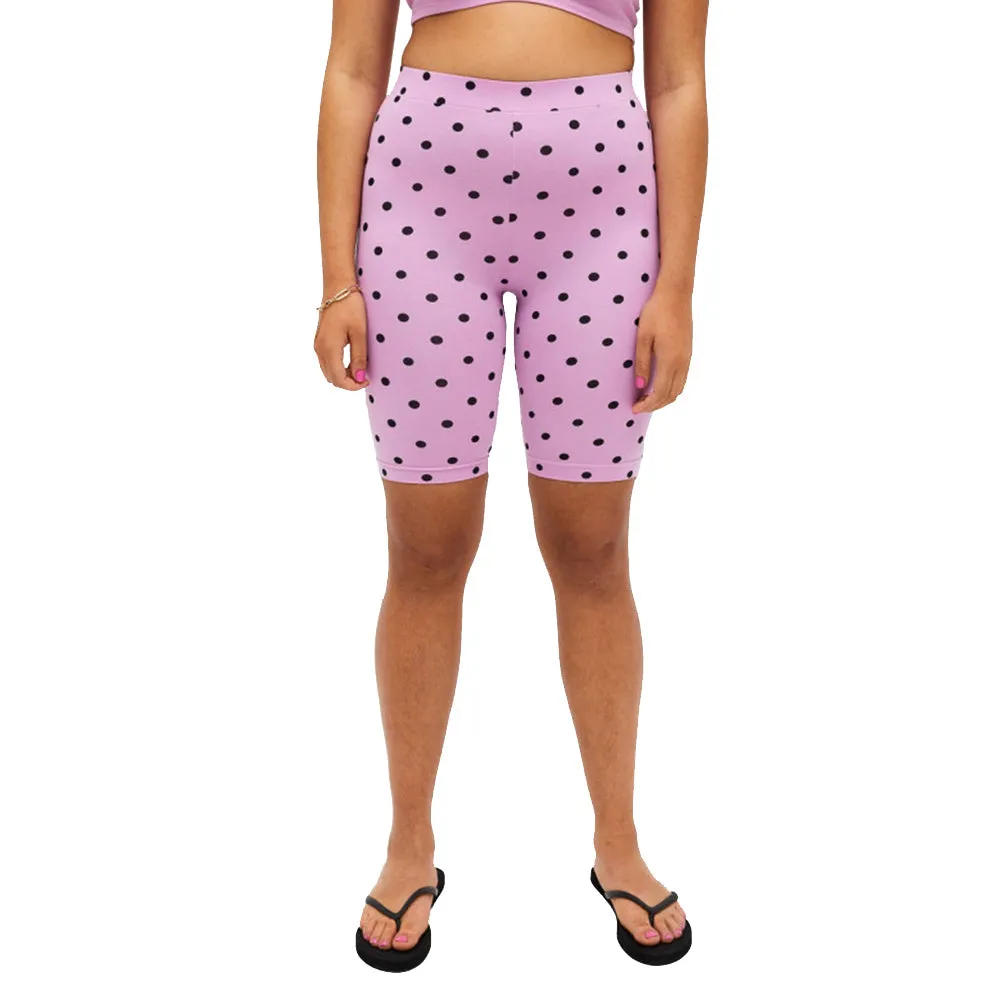 Women's Polka Dots Short Legging,Pink