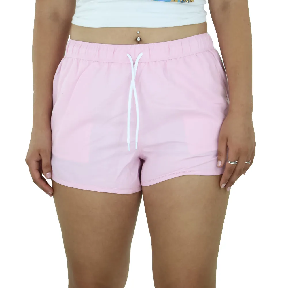 Women's Solid Swim Short,Pink