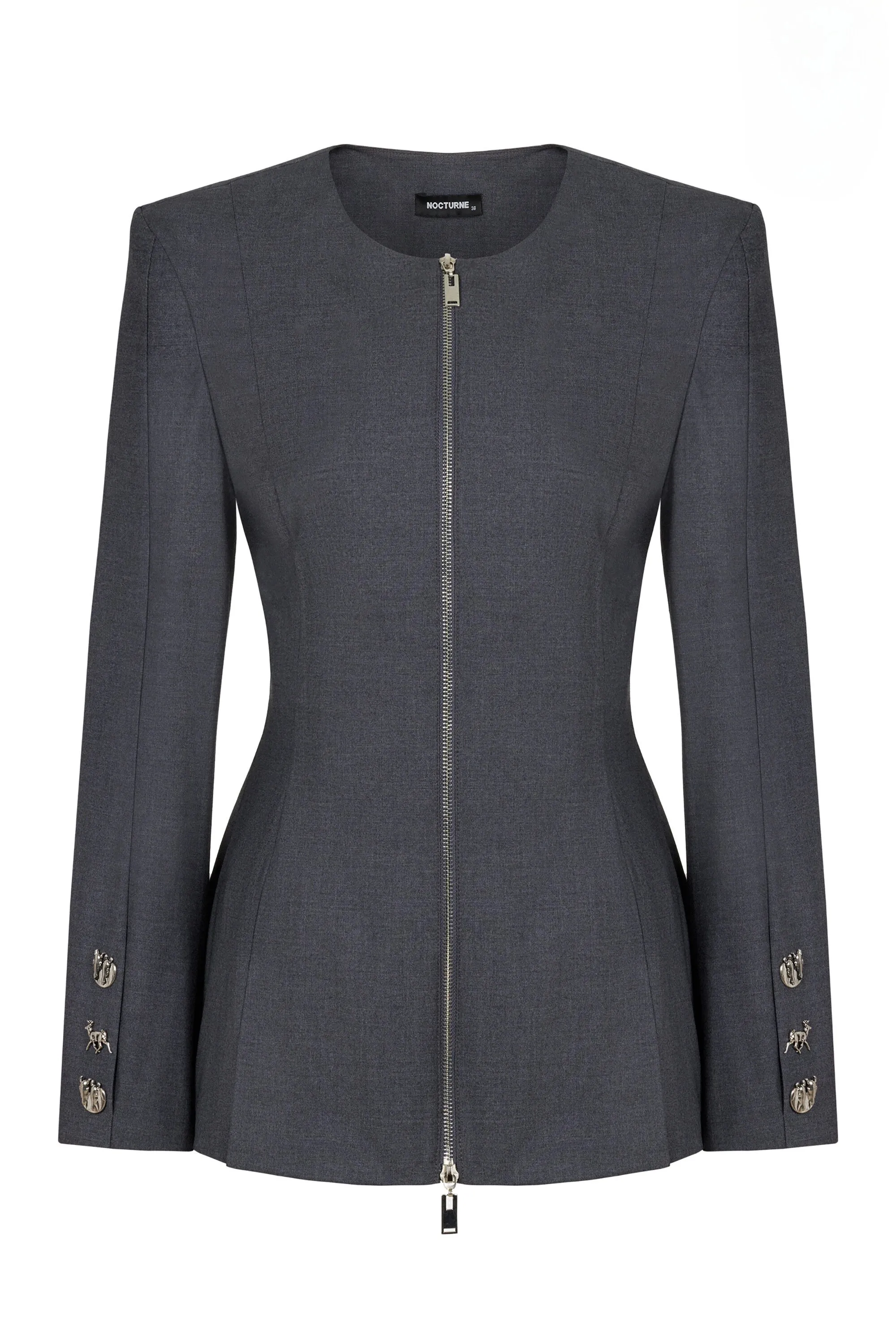 Zipper Shirt Jacket